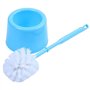 Assiavree Brosse WC,Brosse de Toilettes Salle DE Bain WC Brosse ET Porte-Free Standing Set Bleu Ciel Brosse de Toilette