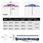 Parasols Parapluie de parasol pour la pêche - parapluie de parasol extérieur polyvalent pour jardin, plage, patio, golf, abris d