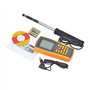QXSJEDYCH Anémomètre numérique à Fil Chaud, Vitesse du Vent/débit d'air/température mesurant 0~30 m/s avec Interface USB et capt