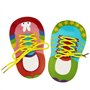 Nyutcwe 2pcs Pratique de Liaison de Chaussures pour Les Enfants, en Plastique Early Educational Shoe Tie Practice pour Les Enfan
