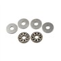 Roulement à billes à gorge profonde, roulement en 2 ensembles AXK0619 6mm X 19mm X 2mm butée roulement à aiguilles avec deux ron