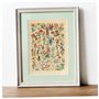 Fituenly Vintage Botanique Affiche Fleurs Plantes Mur Art Autocollant Floral Impression Illustration Murale pour Salon Bureau Sa