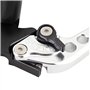 Levier de frein de moto 1 paire 7/8 "22mm embrayage de frein de moto en aluminium universel(Argent), Système de freinage