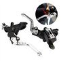 Levier de frein de moto 1 paire 7/8 "22mm embrayage de frein de moto en aluminium universel(Argent), Système de freinage
