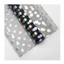 GUYTRM 50 cm * 5 Yards/rouleau points clairs dentelle tissu fleur emballage cadeau paquet fil rouleau papier fleuristes Laser br