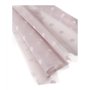 GUYTRM 50 cm * 5 Yards/rouleau points clairs dentelle tissu fleur emballage cadeau paquet fil rouleau papier fleuristes Laser br
