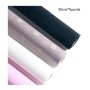 GUYTRM 50 cm * 5 Yards/rouleau points clairs dentelle tissu fleur emballage cadeau paquet fil rouleau papier fleuristes Laser br