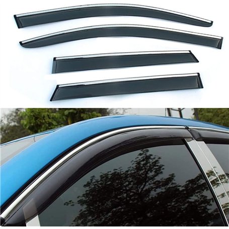 LVTFCO 4 Pièces Déflecteurs de Vent Voiture pour Renault Captur 2013 2014 2015