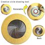 Candeon Pochoir Cercle, 10-78mm Trace Cercle Outil De Dessin De Cercle Réglable Modèle De Dessin De Cercle En Acier Inoxydable N