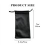 FZSECRIU 5x Étui Lunettes Souple,Étui Lunettes de Soleil Souple,Pochette en Microfibre à Cordon pour Lunettes,Petit Sac de Range