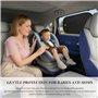 2 pièce Cache vitre Voiture+4 pièce Ventouse，Pare Soleil Voiture bébé，Protege Soleil Voiture Bebe，Rideau de Voiture（2 pièce 51x3