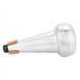 Shanrya Mute de trombone, Sourdine pour trombone ténor, Portable et léger, Pour pratique de la musique, Argenté, Aluminium, B♭