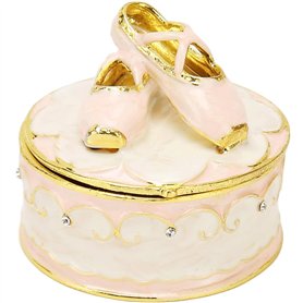 OZLMBERN Boîte à bijoux en métal chaussures de Ballet boîte à bijoux mode créative accessoires de mariage boîte de rangement de