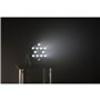 Ibiza light - Pack de 8 Projecteurs Blancs Par THINPAR-36X1WHITE - Télécommande DMX Extra-plats Soirée Dj LED Fête Club Discothè
