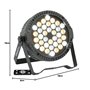 Ibiza light - Pack de 8 Projecteurs Blancs Par THINPAR-36X1WHITE - Télécommande DMX Extra-plats Soirée Dj LED Fête Club Discothè