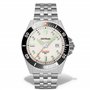 Cestrian Dive Series Cadran Blanc Lunette Céramique Noire Bracelet Acier Automatique 300M Montre Homme