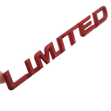 PartyUnix emblèmes Autocollant Voiture 3D Logo métal Insigne pour Limited Latéral Corps Queue de Coffre Badges Accessoires Colla