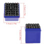 poinçon de numéro en acier au carbone 36pcs 6mm
