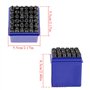 Poinçons à Frapper de Lettres et chiffres, Timbres de lettres de l'alphabet, poinçon de numéro en acier au carbone 36pcs 6mm, po