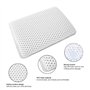 Oreiller de support de tête de surface creuse, oreiller de repos de cou, pour spa de baignoire