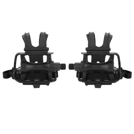 Pédales de vélo avec cale-Pieds en Nylon Professionnel pour vélo de Montagne de Route pour Accessoires de vélos de Montagne peda