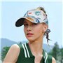 Hockey Elements Creative Motif Imprimé Unisexe Visière Chapeau Creux Top Design Mode pour Sports Activités de Plein Air Noir, no