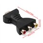 Pesoncarl Adaptateurs DisplayPort to HDMI, HDMI à Adapter Portable HDMI à AV Rouge Blanc Jaune HDMI à AV Converter HD HDMI à AV 