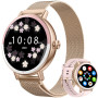 CATGIFF Montre Connectée Femme avec Appel, 1.27" HD Smartwatch IP68 avec Fonction Féminine/120+ Modes Sport/Fréquence/Cardiaque/