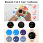 CATGIFF Montre Connectée Femme avec Appel, 1.27" HD Smartwatch IP68 avec Fonction Féminine/120+ Modes Sport/Fréquence/Cardiaque/