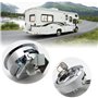 Bateau Hatch Latch Pull Marine,Tianher Loquet de Trappe Affleurant en Alliage de Zinc Avec Porte De Verrouillage pour Yacht Remo