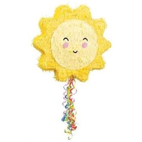 Piñata en forme de soleil souriant audacieux et lumineux (45 cm) – Parfait pour les fêtes et événements d'enfants – 1 pièce
