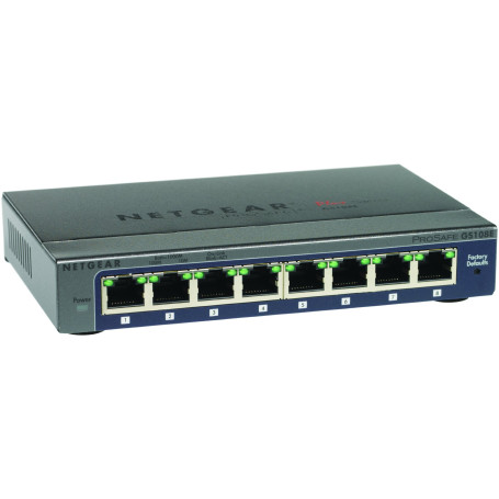 Netgear GS108E Commutateur de réseau géré Argent - Commutateurs réseaux (Commutateur de réseau géré)