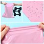 Teqooza Lot de 50 enveloppes postales roses de 17,3 x 25,4 cm avec bande autocollante, sacs postaux imperméables et résistants à
