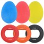 KOOOGEAR Lot de 6 balles d'exercice pour les doigts - Entraînement de la main en silicone multicolore