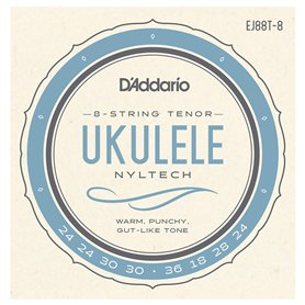 D'Addario Cordes pour ukulélé EJ88T-8 Nyltech