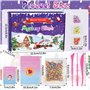 Calendrier de l'Avent 2024 – DIY Fluffy Slime Enfant 24 jours de Noël Compte à Rebours Slime Games Kit, Cadeau D'anniversaire de