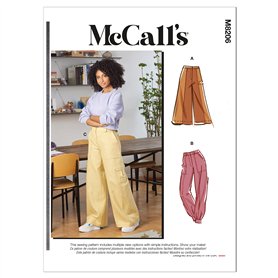 McCalls M8206A5 Patron de couture Pantalon pour femme Multicolore A5
