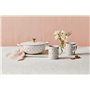 Le Creuset L'Amour Pot à soupe en fonte émaillée, 2,75 litres, blanc avec applique en forme de cœur et bouton doré clair
