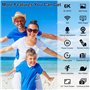 Caméra vidéo 6K 64MP HD Caméscope WiFi IR Vision Nocturne YouTube Caméras Vidéo Caméras Vidéo 4.0 Pouces Tactile 18X Zoom Numéri