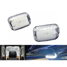 YaaGoo Lot de 2 lampes de toit d'intérieur pour Ford Transit
