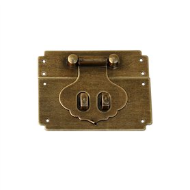 Tiazza Petit loquet en laiton antique pour petite boîte d'armoire