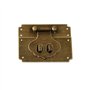 Tiazza Petit loquet en laiton antique pour petite boîte d'armoire