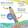 Aladine - 8 Crayons de Couleur Enfant XXL - Gros Crayons de Couleur Bébé - Dès 2 Ans - Épais, Lavables & Faciles à Prendre en Ma