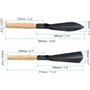 WY8 Truelle de jardin 2 pièces – Petites pelles à main robustes, outils de jardin en acier au manganèse durable avec poignée en 