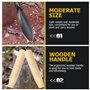 WY8 Truelle de jardin 2 pièces – Petites pelles à main robustes, outils de jardin en acier au manganèse durable avec poignée en 