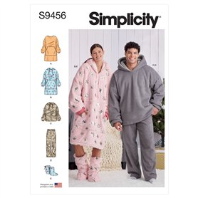 Simplicity Sewing Pattern S9456 Patron de couture unisexe à capuche