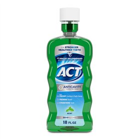 ACT Rince-bouche anti-caries fluoré Act - Sans alcool - 530 ml