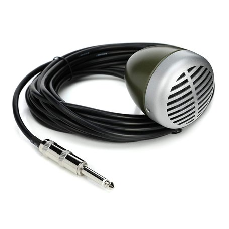 Shure 520Dx "Green Bullet" Microphone Dynamique pour les Joueurs de Blues Harmonica