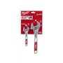 Pack de 2 clés à molette MILWAUKEE 150 et 250 mm - 48227400