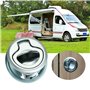 Trappe Affleurant en Alliage de Zinc,RoadLoo Porte Affleurante Tirer la Trappe Slam Loquet Bateau Hatch Latch Pull Marine pour Y